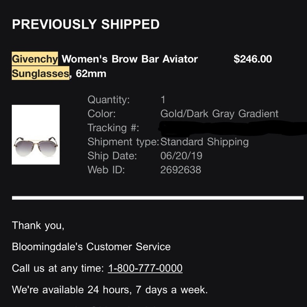Givenchy Women’s Brow Bar Aviator Sunglasses - Picture 8 of 8